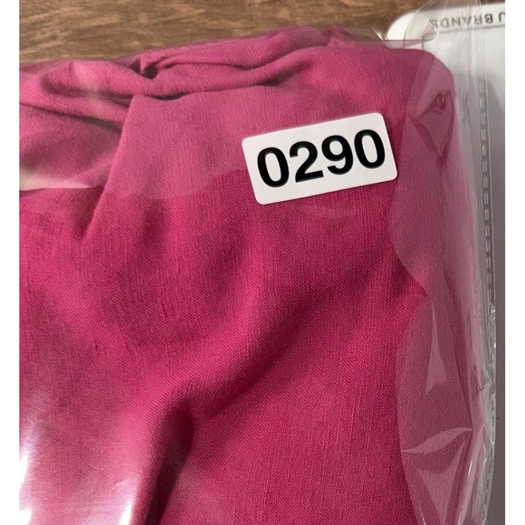 LOFT Flutter Sleeve Dress Women's Medium Hot Pink Linen Blend Pintuck Boho Tunic - Picture 6 of 6